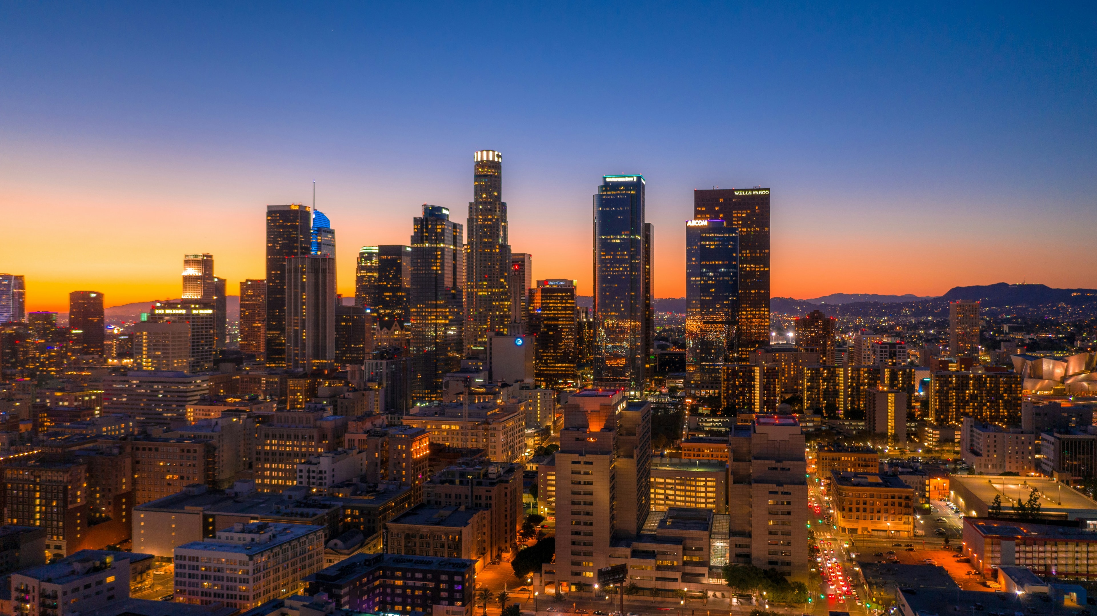 Los Angeles skyline view